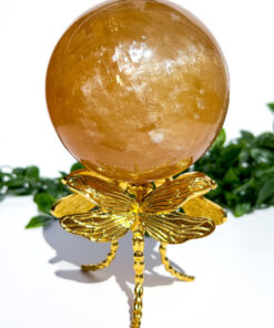 Large high quality Honey Calcite sphere