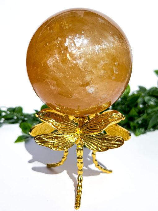 Large high quality Honey Calcite sphere