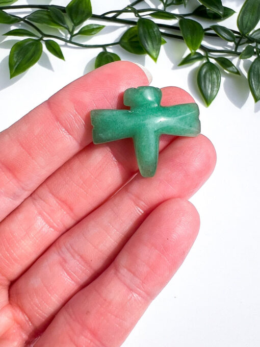 Green Aventurine dragonfly carving