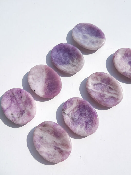 Lepidolite Oval Worry Stone