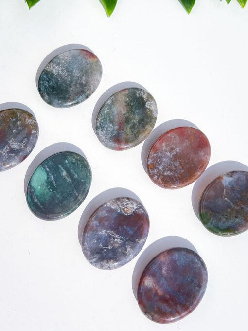 Ocean Jasper Oval Worry Stone