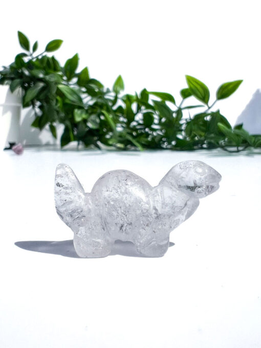 Small Clear Quartz Dinosaur