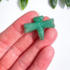 Green Aventurine dragonfly carving