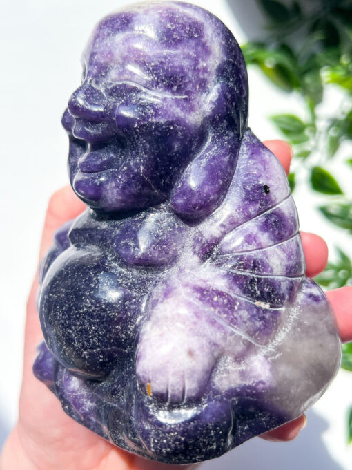 Large Lepidolite Buddha | 0.8kg - Image 2