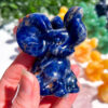 Sodalite elephant carvings