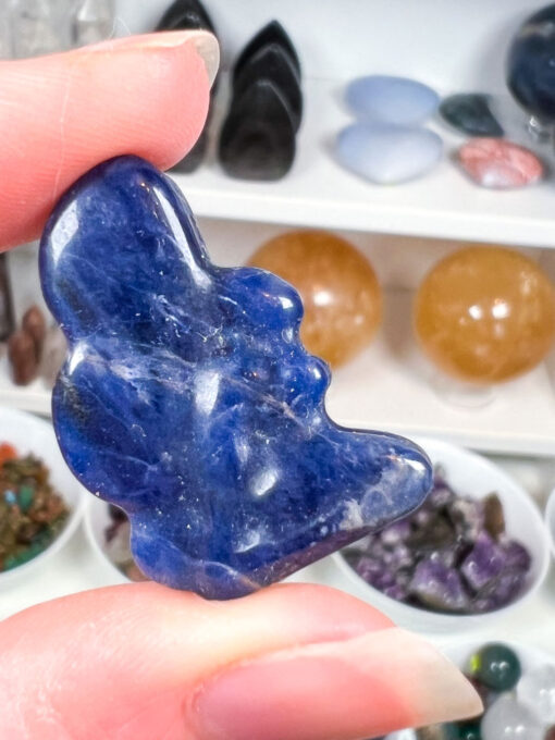 mini Sodalite fairy carving