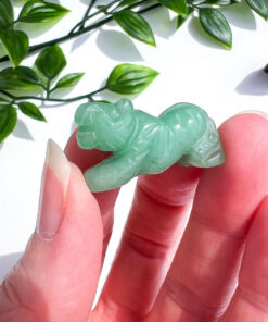 Small Green Aventurine Tiger Carving