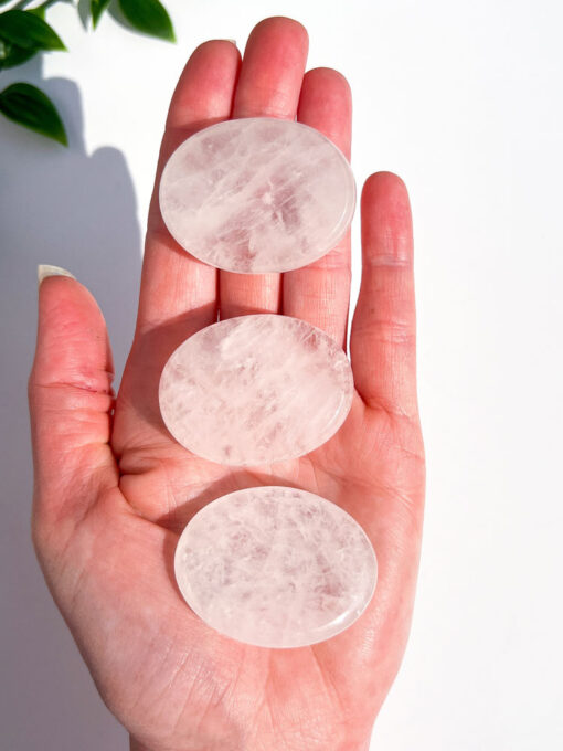 Clear Quartz Oval worry stones