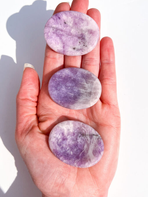 Lepidolite Oval Worry Stone