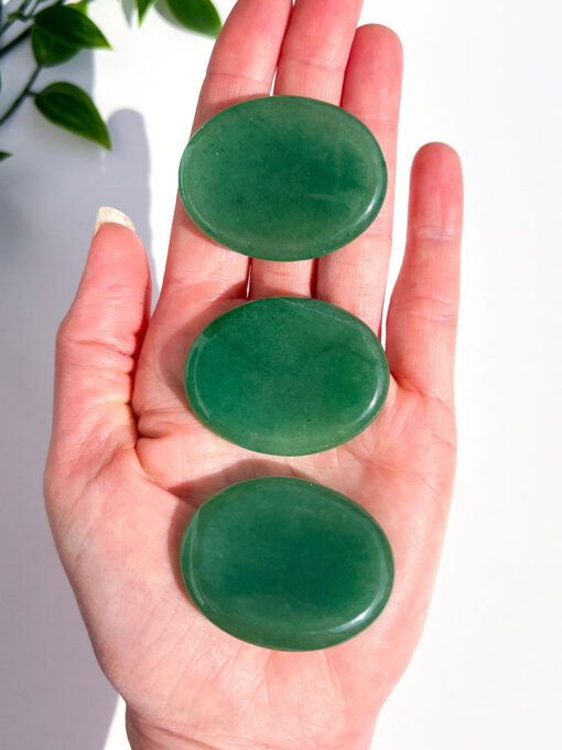 Green Aventurine oval worry stone