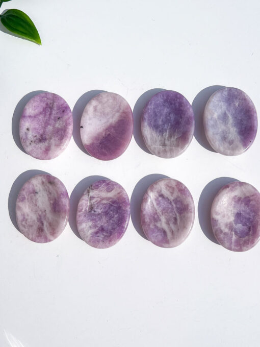 Lepidolite Oval Worry Stone