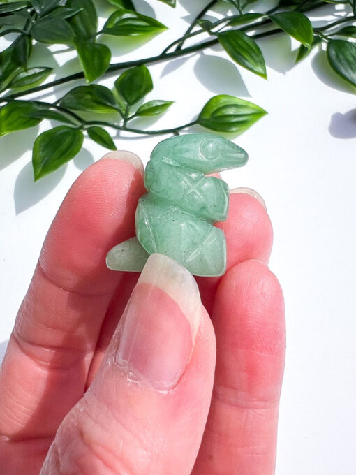 Small Green Aventurine Snake Carving