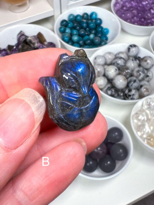 Mini Labradorite Fox