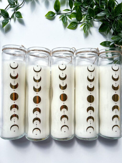 Moon Phase Coconut Candle