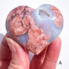 Pink Agate heart