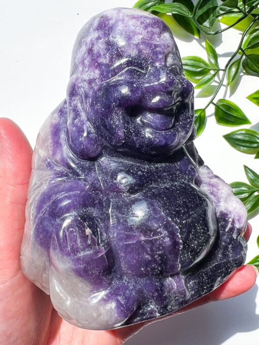 Large Lepidolite Buddha | 0.8kg - Image 4