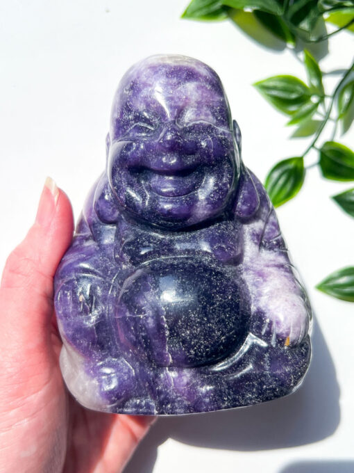 Large Lepidolite Buddha | 0.8kg - Image 3