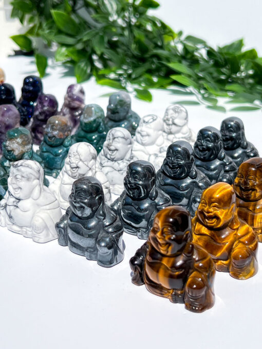 crystal laughing buddha