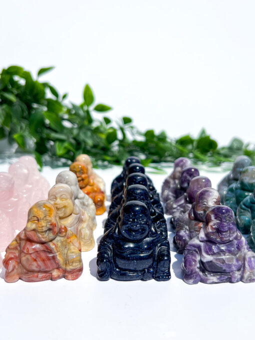 crystal laughing buddha