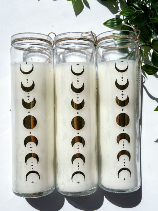 Moon Phase Coconut Candle