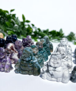 crystal laughing buddha