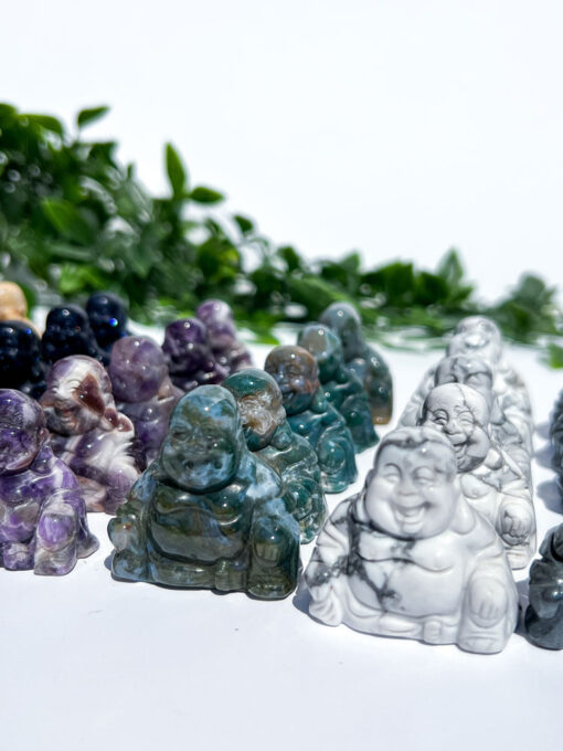 crystal laughing buddha