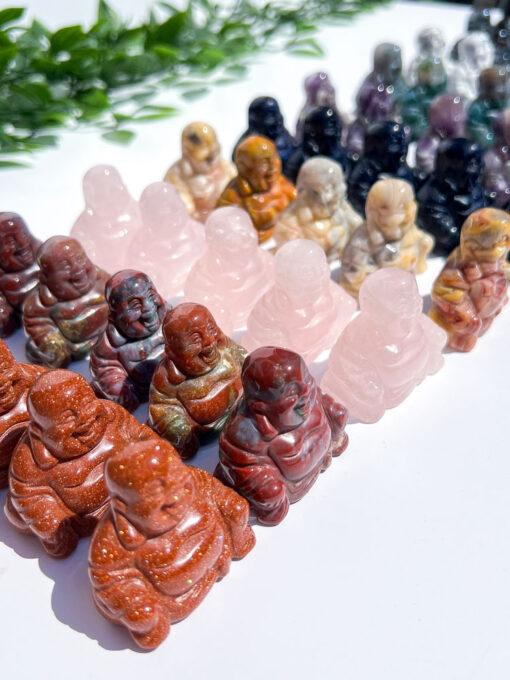 crystal laughing buddha