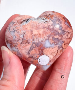 Pink Agate Heart