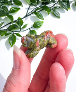 Small Unakite Tiger Carving