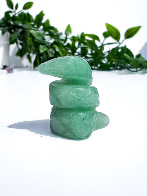 Small Green Aventurine Snake Carving