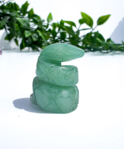 Small Green Aventurine Snake Carving