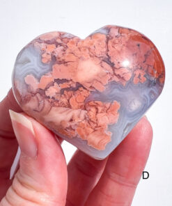 Pink Agate Heart