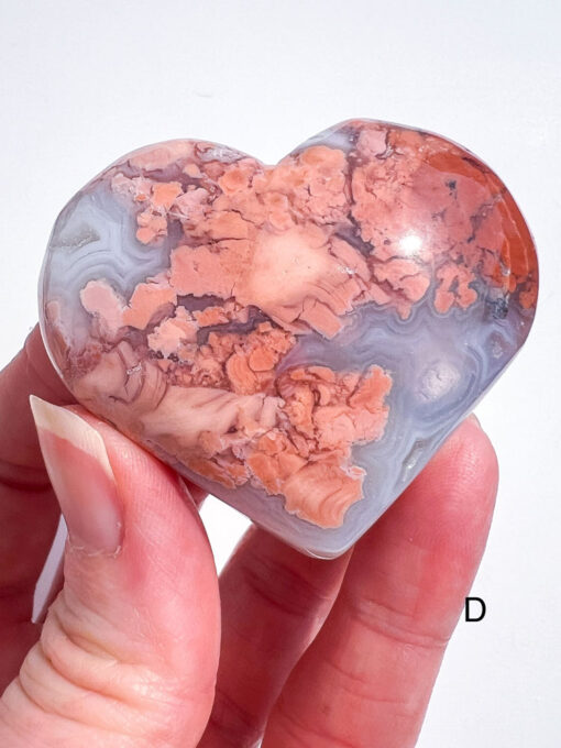 Pink Agate Heart