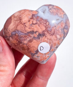 Pink Agate Heart