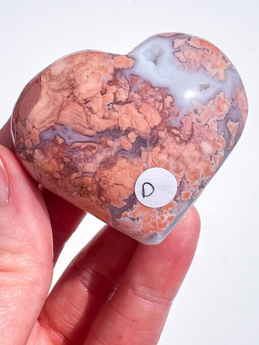 Pink Agate Heart