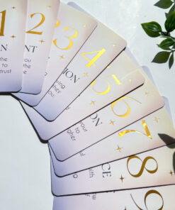 Angel Number Affirmation Cards With Wooden Stand