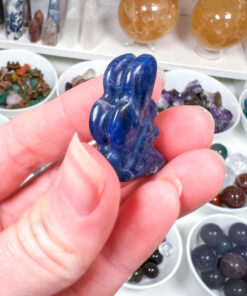 mini Sodalite fairy carving