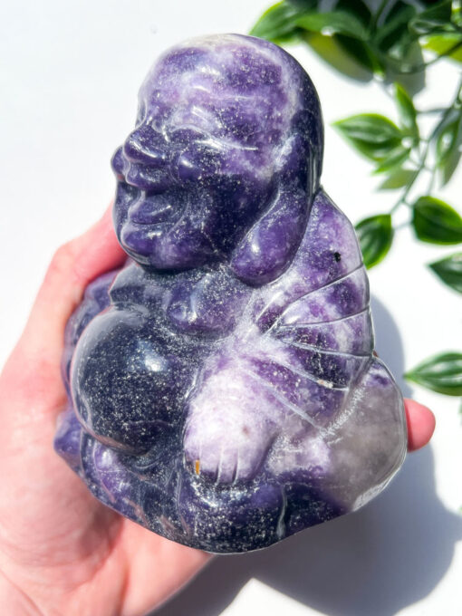 Large Lepidolite Buddha | 0.8kg - Image 5