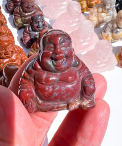 Ocean Jasper laughing buddha carving