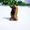 Small Tigers Eye Penguin Carving