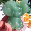 Green Aventurine elephant carving