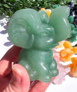 Green Aventurine elephant carving