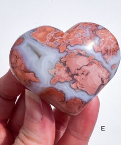 Pink Agate Heart