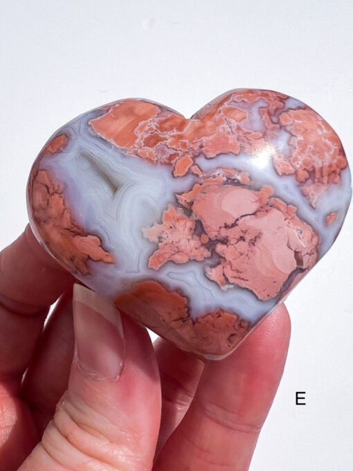 Pink Agate Heart