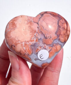 Pink Agate Heart