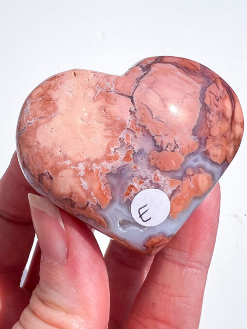 Pink Agate Heart