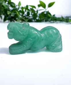 Small Green Aventurine Tiger Carving