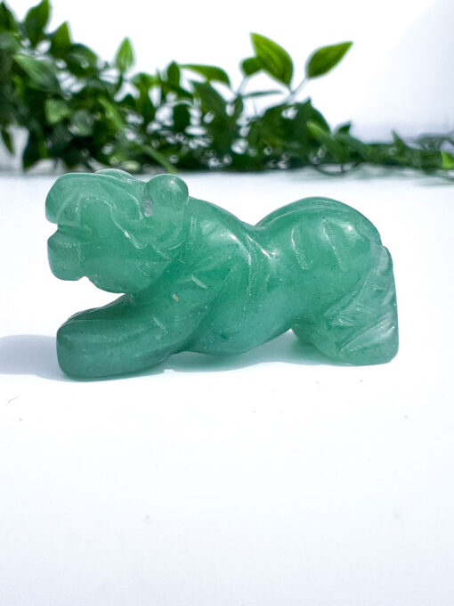 Small Green Aventurine Tiger Carving