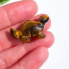 Tigers Eye dinosaur carving