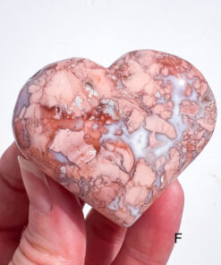 Pink Agate Heart